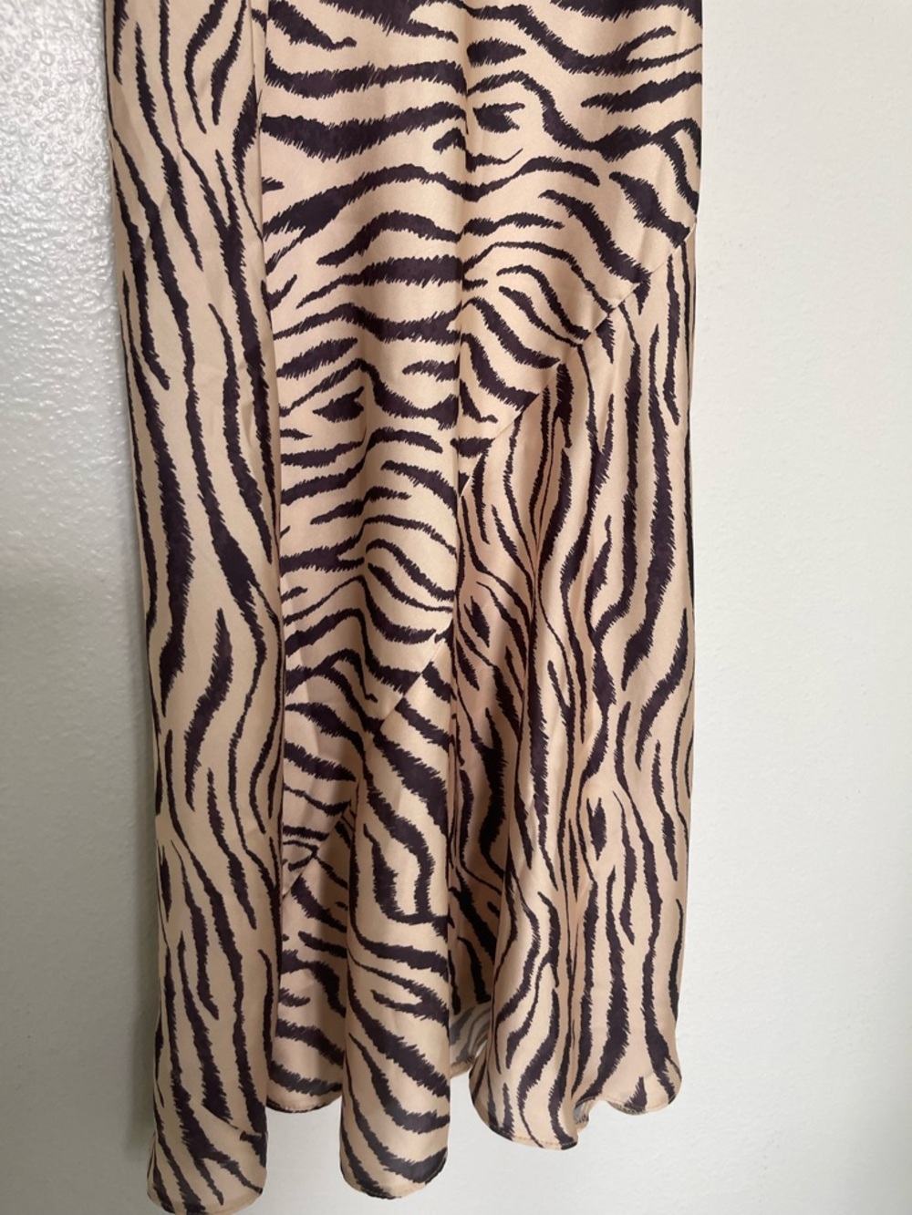 Animal Print Slip Dress - Beige and Black - Picture 5 of 5